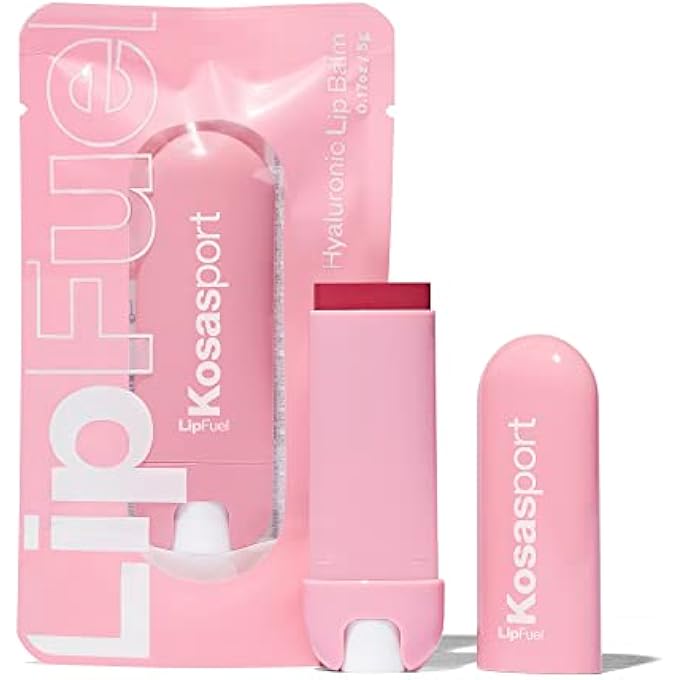 Kosas LIPFUEL HYALURONIC ACTIVE SPORT LIP BALM - HYDRATES, ENERGIZES AND PROTECTS - NATURAL LIP TREATMENT AND CARE (RUSH) - Image 1